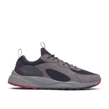 Columbia Pivot Waterproof, Tenis Grises Oscuro Rojos Para Hombre | 056732-SMX